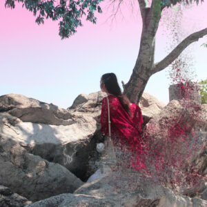Deb Girl with Tree