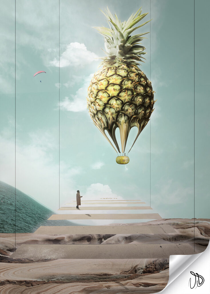 Pineapple Hot Air Balloon