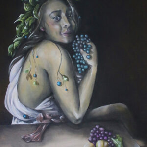 Self Portrait as Caravaggio as Bacchus