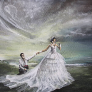 Wedding Portrait Practice 1 Acrylic Painting