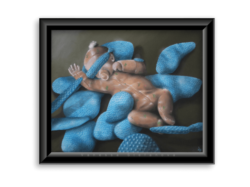 Where are the Babies? Oil Painting