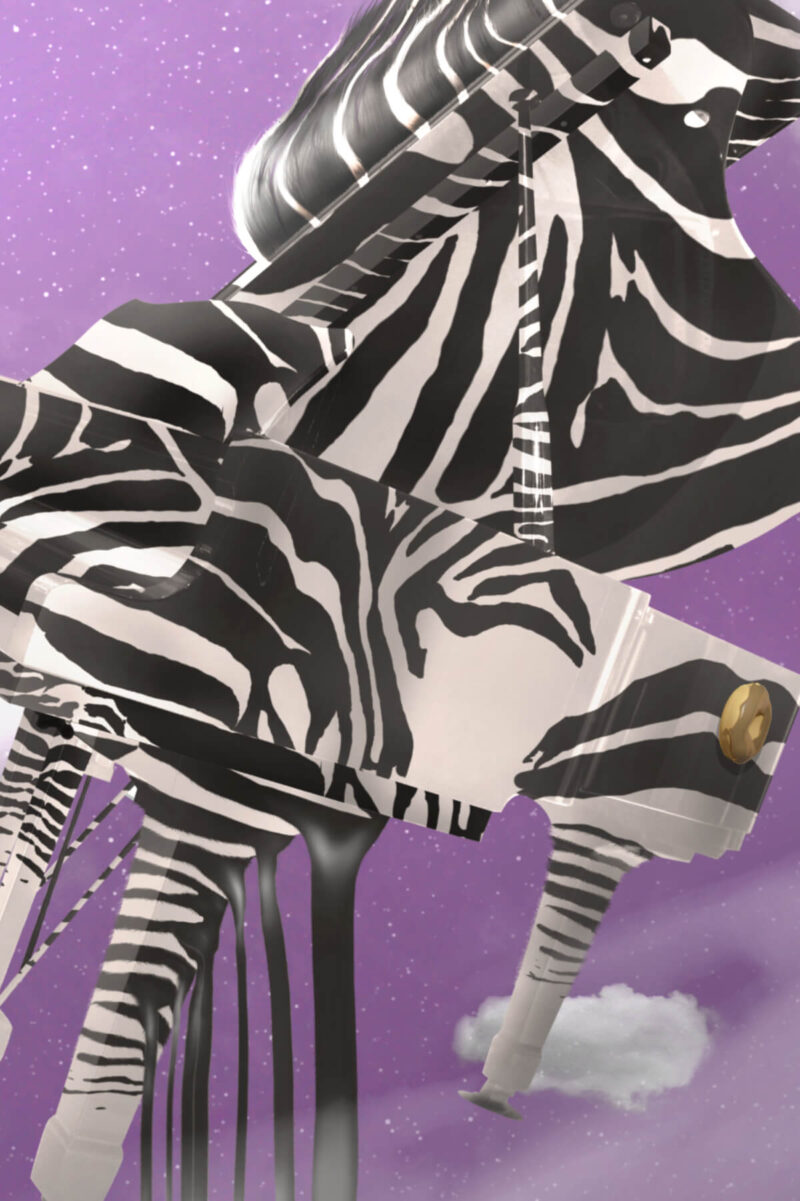 Funky Piano Metal Print - Image 2