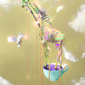 Giraffe with Coffee