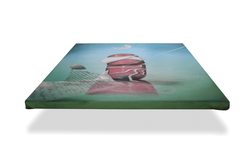 Conspiracy Theorist Oil Painting - Image 6