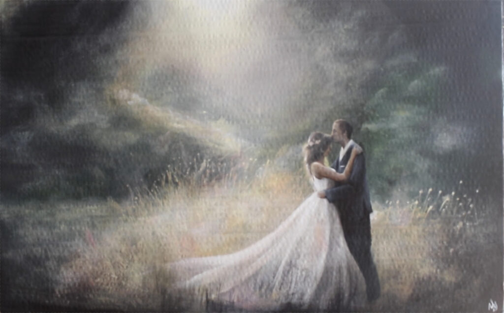 Wedding Portrait Practice 2 Acrylic Painting