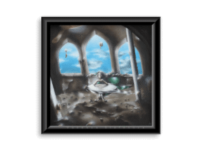 Contemplating Oil Painting