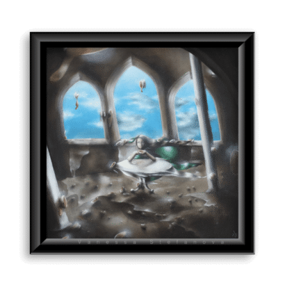 Contemplating Oil Painting