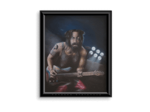 Charles Manson the Rock Star Oil Painting